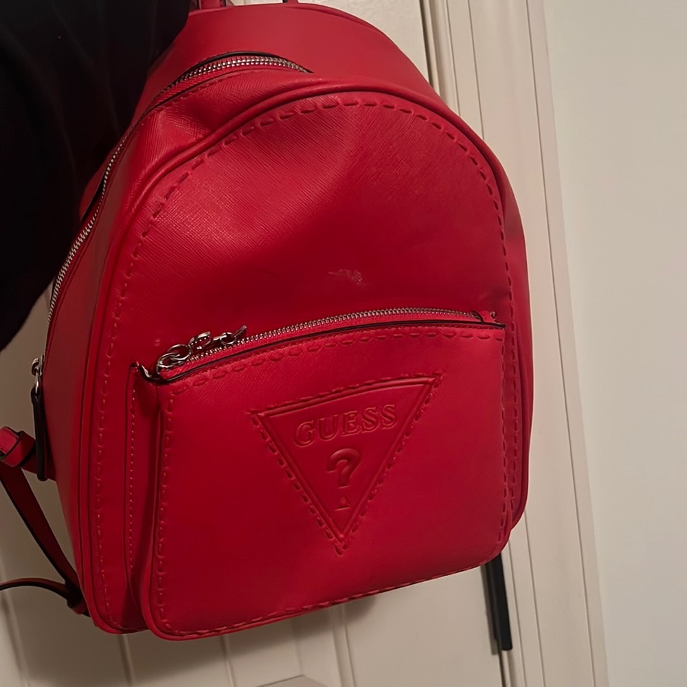 Red Guess BackPack